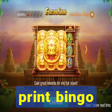 print bingo